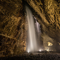 Buy canvas prints of Waterfalls in Gaping Gill by George Robertson