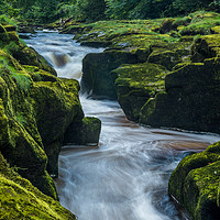 Buy canvas prints of The Strid on River Wharfe by George Robertson