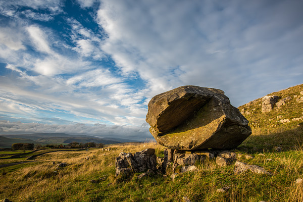 The erratic called Samsons Toe in Yorkshire  Picture Board by George Robertson