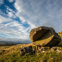 Buy canvas prints of The erratic called Samsons Toe in Yorkshire  by George Robertson