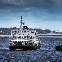 Buy canvas prints of Ferry cross the Mersey, Liverpool by George Robertson