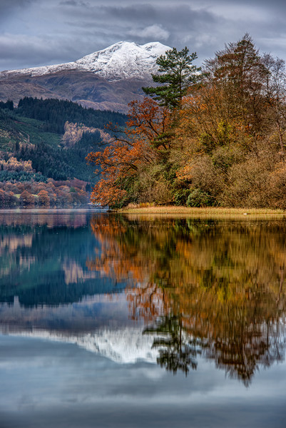Reflections of Ben Lomond Picture Board by George Robertson