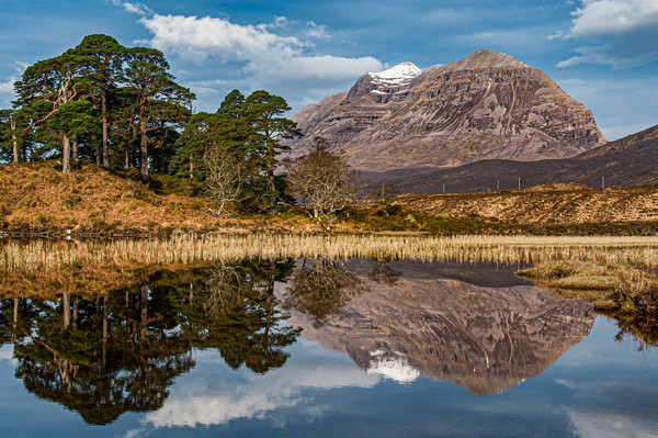 Liathach across Loch Clair Picture Board by George Robertson