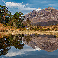 Buy canvas prints of Liathach across Loch Clair by George Robertson