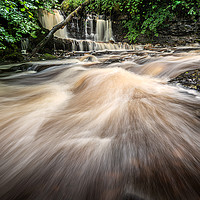 Buy canvas prints of Small waterfalls on Kirk Burn by George Robertson