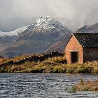 Buy canvas prints of Boat House at Loch Arklet by George Robertson