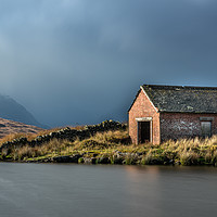 Buy canvas prints of Boat House at Loch Arklet by George Robertson