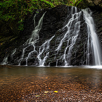 Buy canvas prints of The Lower falls at Fairy Glen Nature Reserve by George Robertson