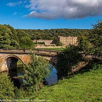 Buy canvas prints of Arched Bridge over the River Derwent at Chatsworth by George Robertson