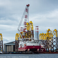 Buy canvas prints of Seajacks Scylla at dock on the Cromarty Firth by George Robertson