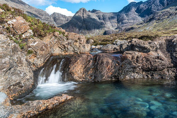 The Fairy Pools in Glen Brittle Picture Board by George Robertson