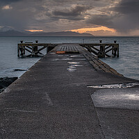 Buy canvas prints of The old jetty at Portencross by George Robertson