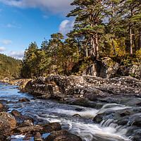 Buy canvas prints of The River Affric in Scottish Highlands by George Robertson