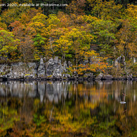 Buy canvas prints of Autumn at the Iron Cross on Loch Ard by George Robertson