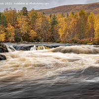 Buy canvas prints of Autumn colours in Glen Affric by George Robertson