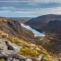 Buy canvas prints of Looking out over Loch Avon in the Cairngorm National Park by George Robertson