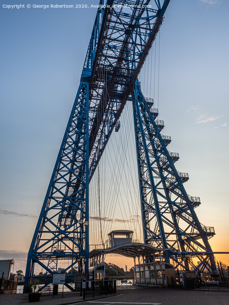 The gondala at the Middlesbrough Transporter Bridge Picture Board by George Robertson