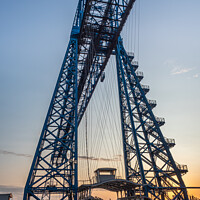 Buy canvas prints of The gondala at the Middlesbrough Transporter Bridge by George Robertson