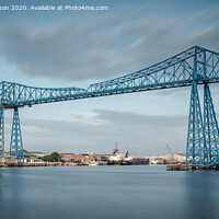 Buy canvas prints of Early morning at the Middlesbrough Transporter Bridge by George Robertson