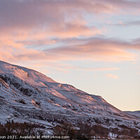 Buy canvas prints of Winter sunrise on the The Campsie Fells by George Robertson