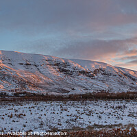 Buy canvas prints of Early morning light in winter on the Campsie Fells by George Robertson