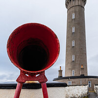 Buy canvas prints of Fog Horn at Ardnamurchan Lighthouse by George Robertson