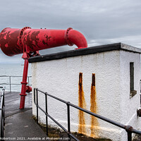 Buy canvas prints of Fog Horn at Ardnamurchan Lighthouse by George Robertson