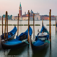 Buy canvas prints of Early Morning Gondolas by Ian Collins