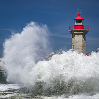 Buy canvas prints of Wave Power, Porto by Ian Collins