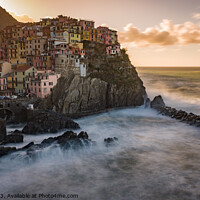 Buy canvas prints of Early Morning Manarola by Ian Collins