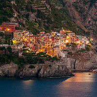 Buy canvas prints of Manarola in the Twilight by Ian Collins