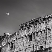Buy canvas prints of The Moon and the Colosseum  by Ian Collins