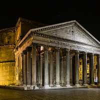 Buy canvas prints of The Pantheon at Night by Ian Collins