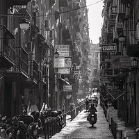 Buy canvas prints of Naples Side Street by Ian Collins