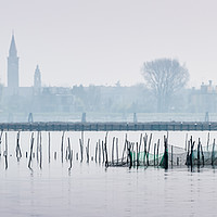 Buy canvas prints of The View of Venice from Burano by Ian Collins