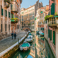 Buy canvas prints of Calm Day at Sestiere di San Polo, Venice by Ian Collins