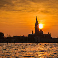 Buy canvas prints of San Giorgio Maggiore at Sunset, Venice by Ian Collins