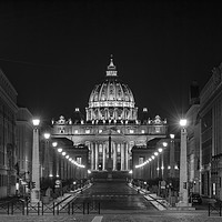 Buy canvas prints of The Avenue to St Peter's, Rome by Ian Collins