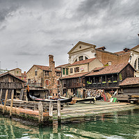 Buy canvas prints of Squero San Trovaso, Venice by Ian Collins