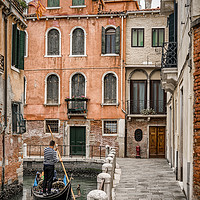 Buy canvas prints of Sharp Turn, Venice by Ian Collins