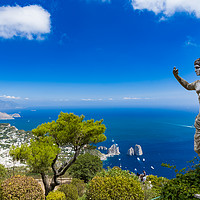 Buy canvas prints of Monte Solaro, Capri by Ian Collins
