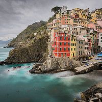 Buy canvas prints of A Long Look at Riomaggiore by Ian Collins