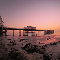 Buy canvas prints of Penarth Pier Sunrise                               by Bob Morgans
