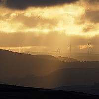 Buy canvas prints of Turbine Sunset                                     by Bob Morgans