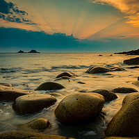Buy canvas prints of Porth Nanven by Kalvin Brookes