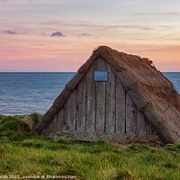 Buy canvas prints of Seaweed Drying Hut, Freshwater West, Pembrokeshire by Dan Santillo