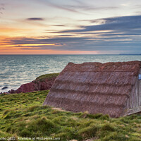 Buy canvas prints of Seaweed Drying Hut, Freshwater West, Pembrokeshire by Dan Santillo