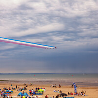 Buy canvas prints of The Red Arrows, Wales National Air Show by Dan Santillo