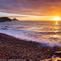 Buy canvas prints of Mumbles Lighthouse, Bracelet Bay, Swansea by Dan Santillo