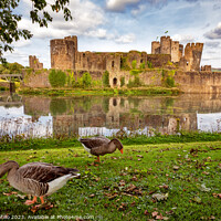Buy canvas prints of Caerphilly Castle, Caerphilly, Wales by Dan Santillo